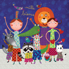 Mille bisous colorés pour un joyeux bonjour